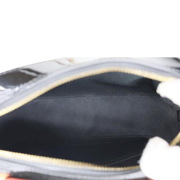 LOUIS VUITTON  Santa Monica Monogram Vernis Leather Shoulder Bag Black - Picture 10 of 16